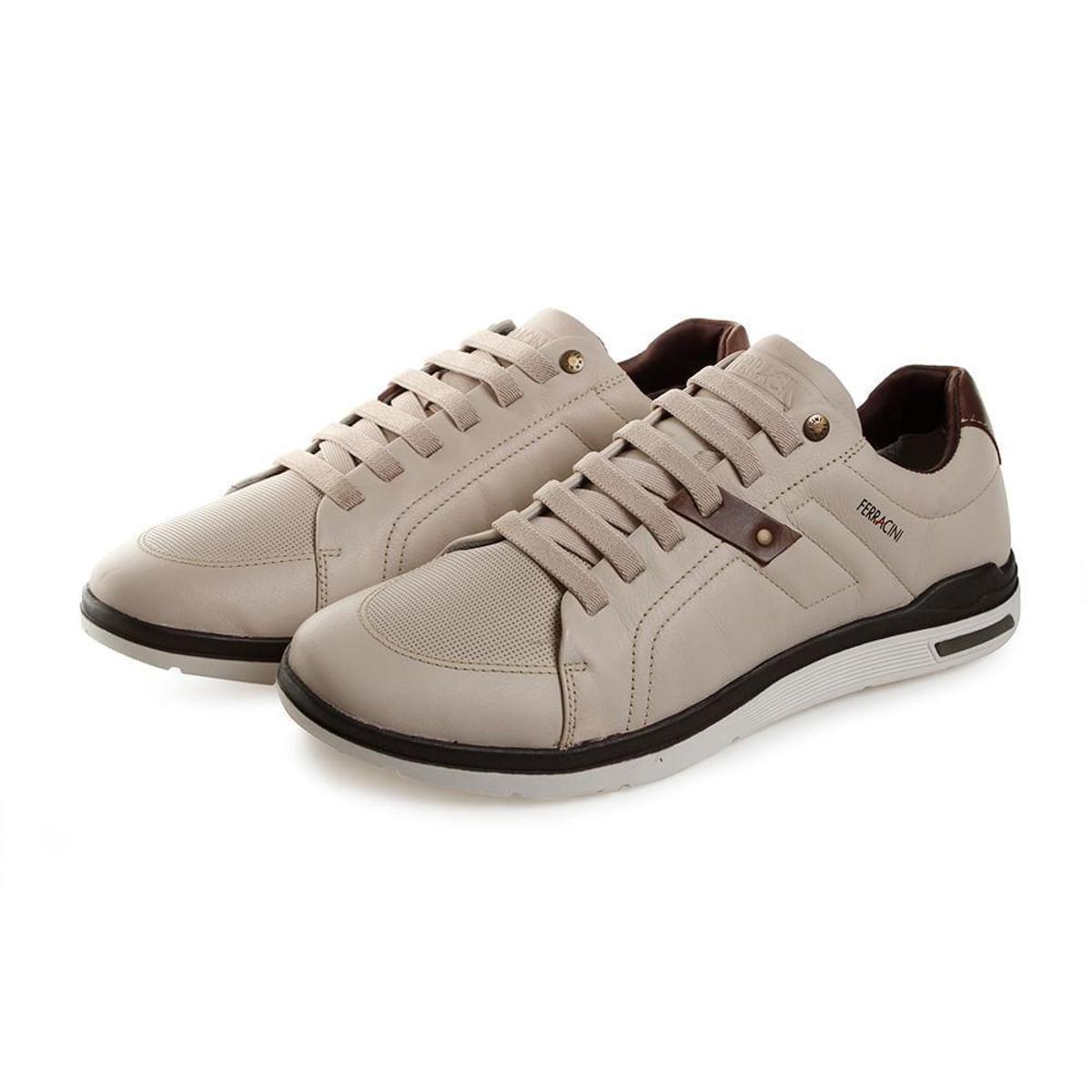 Sapatênis Ferracini Positive B 41 Masculino - Marrom Claro+Marrom Escuro |  Netshoes