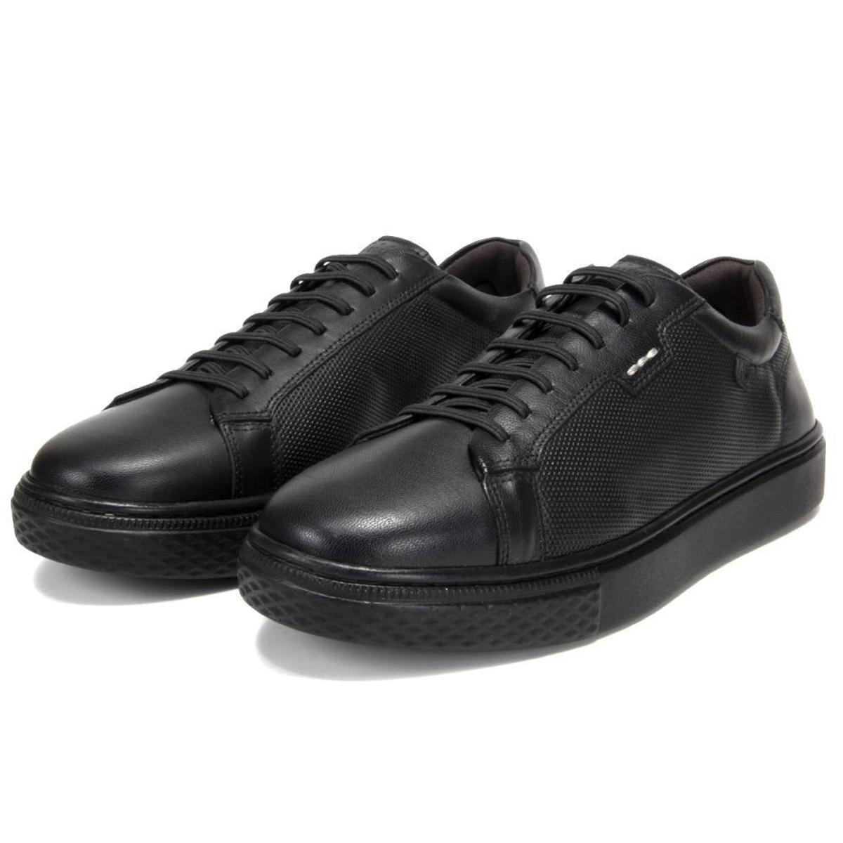 Sapatenis Jota Pe 82702 Couro Masculino - Preto | Netshoes