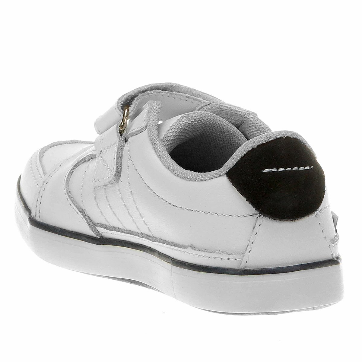 Sapatênis Kea Velcro Couro Infantil - Branco | Netshoes