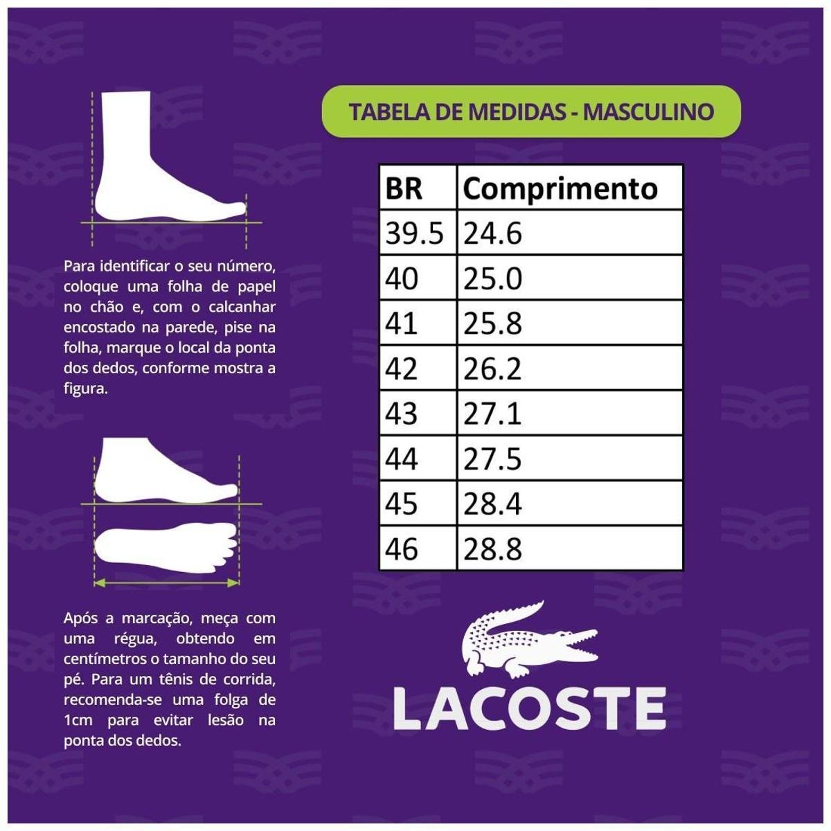 Tenis Esportivo Lacoste Musk Masculino - Loja Musie