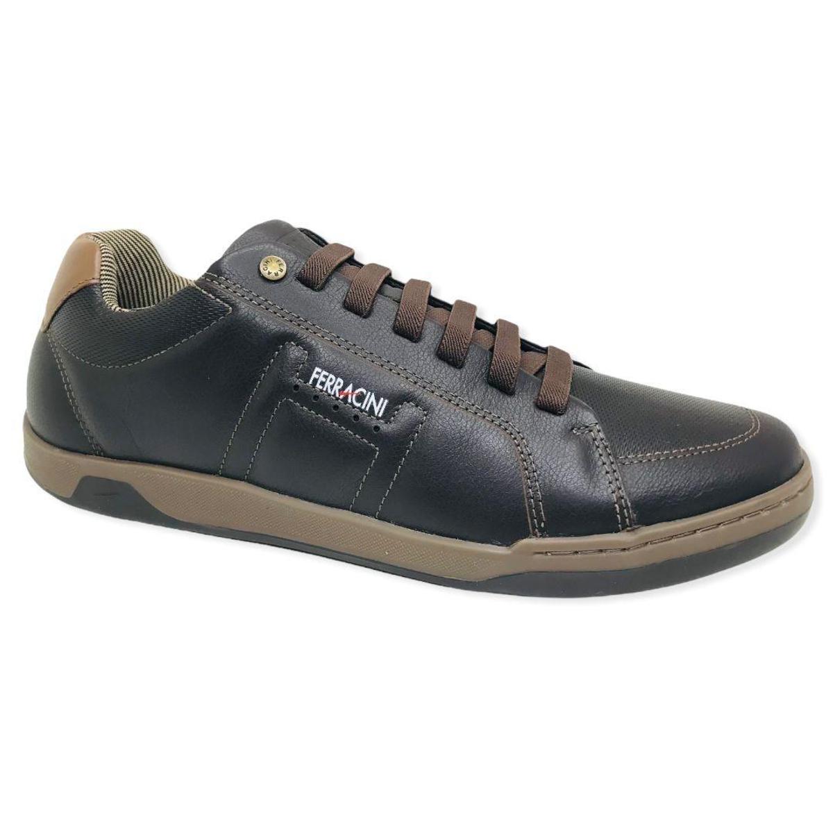 SAPATENIS MASC FERRACINI 7048-267C CAFÉ - Marrom | Netshoes