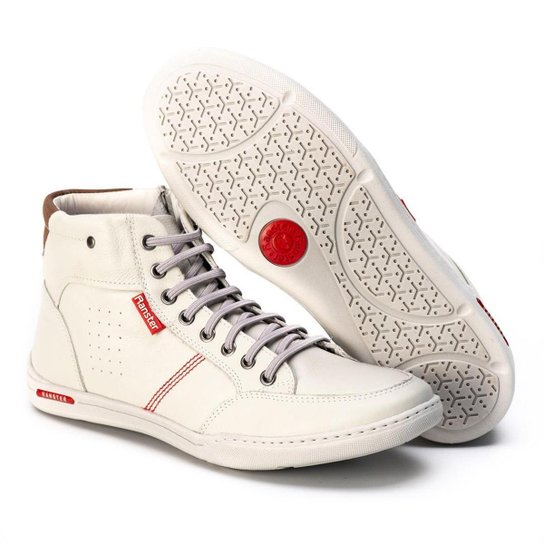 Sapatênis Masculino Cano Alto Ranster Comfort em Couro Legítimo