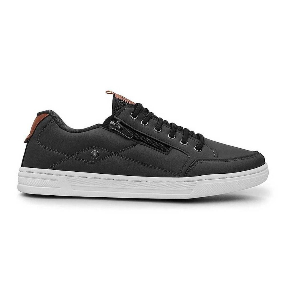 Sapatênis Masculino Casual com Zíper Lateral