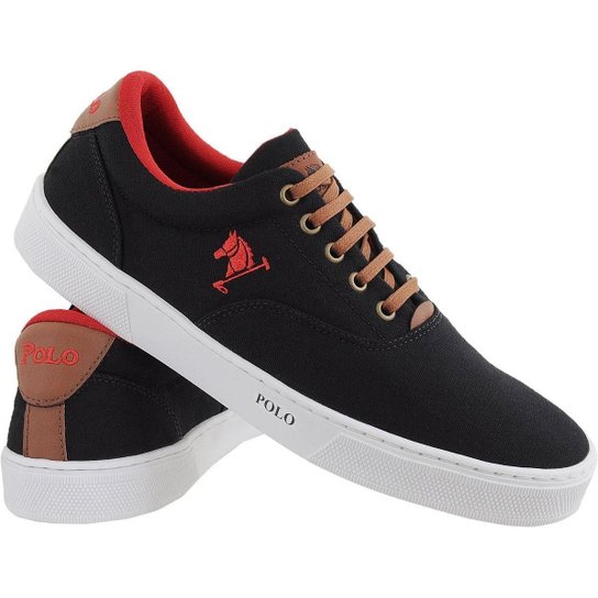 Sapatênis Masculino Casual Confortável Cadarço Polo Joy - Preto+Vermelho é ruim? Sapatênis Masculino Casual Confortável Cadarço Polo Joy - Preto+Vermelho é boa?