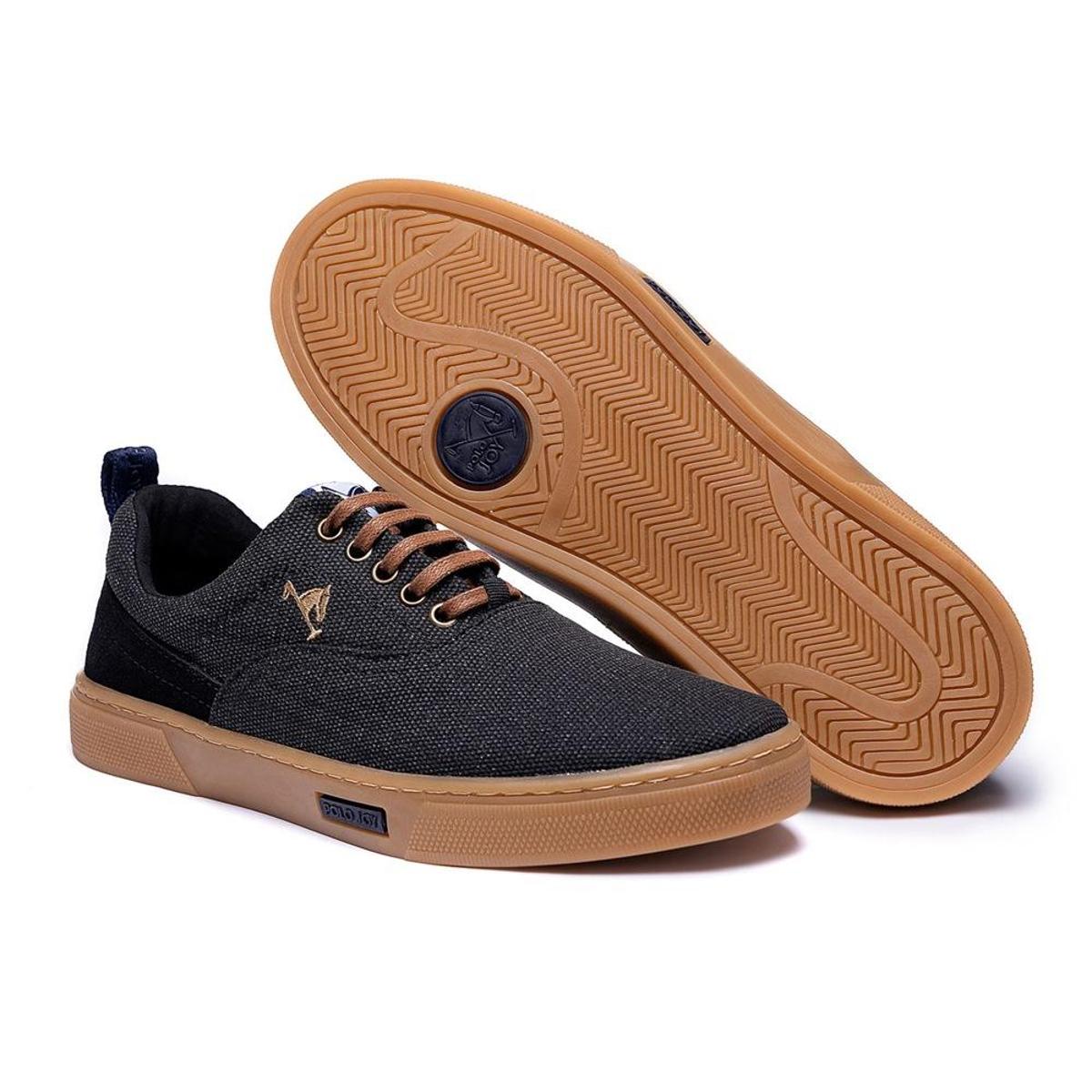 Sapatênis Masculino Casual Confortável Polo Joy Cano Curto Menor preço em Sapatênis Masculino Casual Confortável Polo Joy Cano Curto