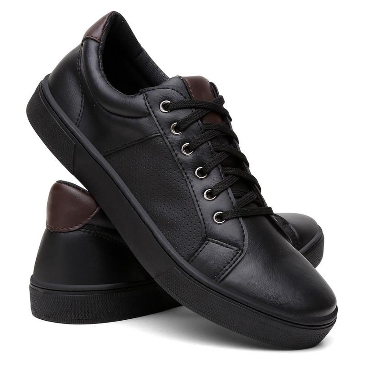 Sapatenis Masculino Casual Couro Legitimo Solado em PVC Leve e Macio Menor preço em Sapatenis Masculino Casual Couro Legitimo Solado em PVC Leve e Macio
