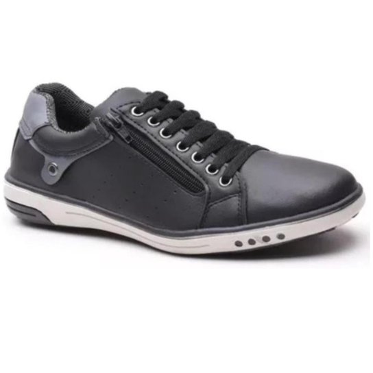 Sapatênis Masculino Casual Preto com Ziper StarFox - Preto é ruim? Sapatênis Masculino Casual Preto com Ziper StarFox - Preto é boa?