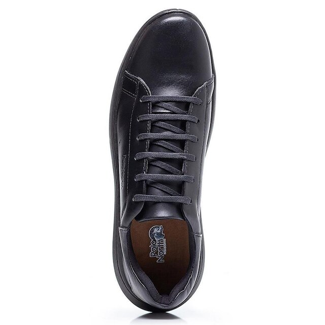 Sapatênis Masculino Couro Cadarço Moderno Conforto Casual