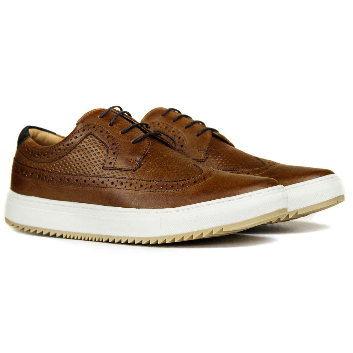 Sapatênis Masculino Couro Confortável Elegante Macio Leve - Marrom |  Netshoes