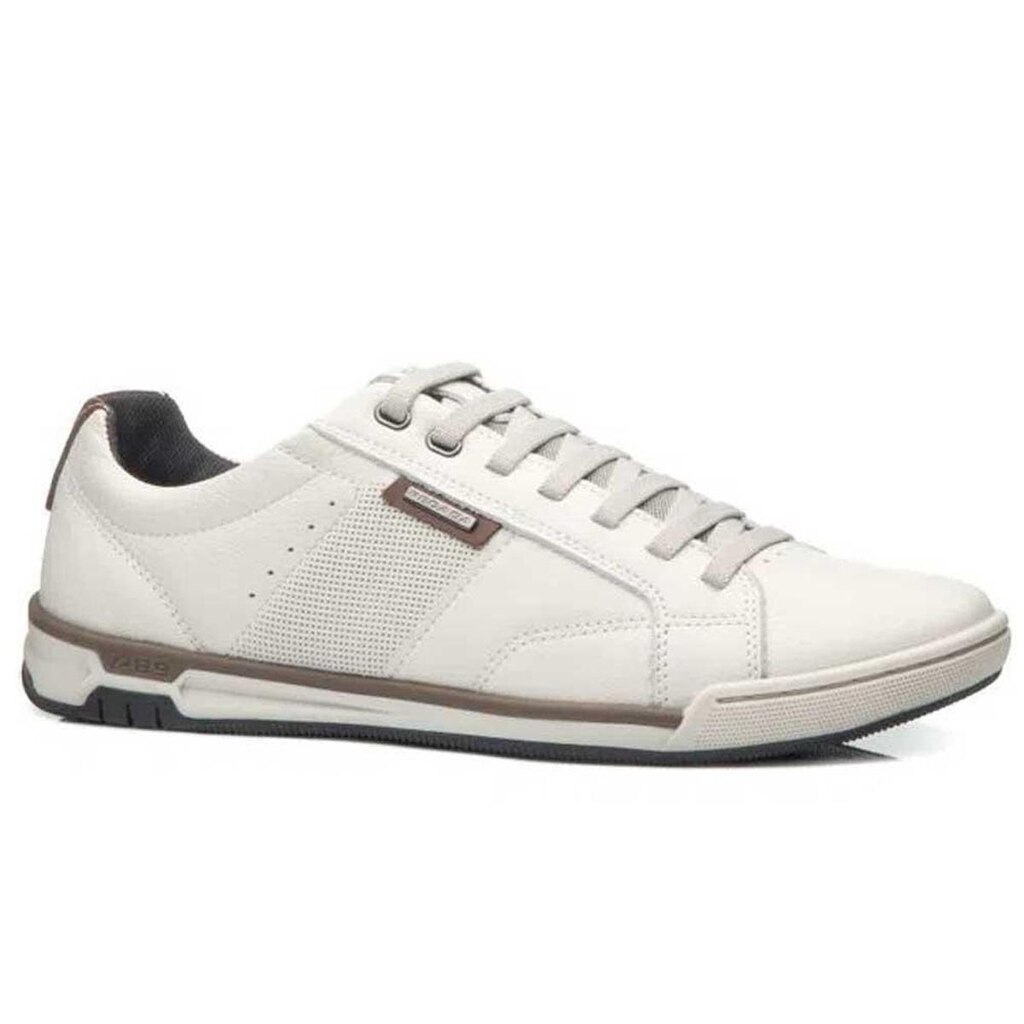 Sapatênis Masculino Couro Off White Milk Conhaque Pegada 119504-02