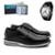 Sapatênis Masculino de Amarrar Super Leve e Macio Com Carteria E Relógio 1001kit - Preto