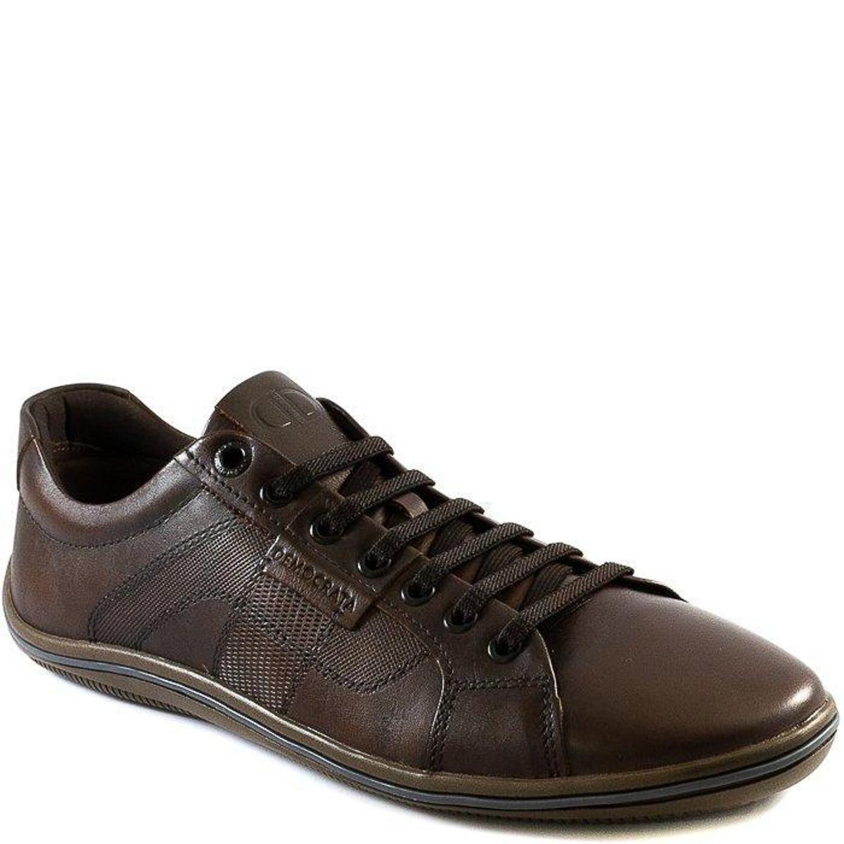 Sapatênis Masculino Denim Rave Democrata - Marrom | Netshoes