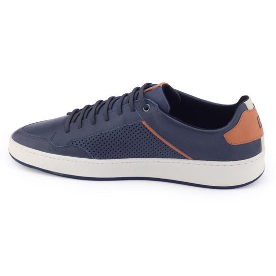 Sapatênis masculino Freeway Cavan 3983 Couro Evolution Cielo