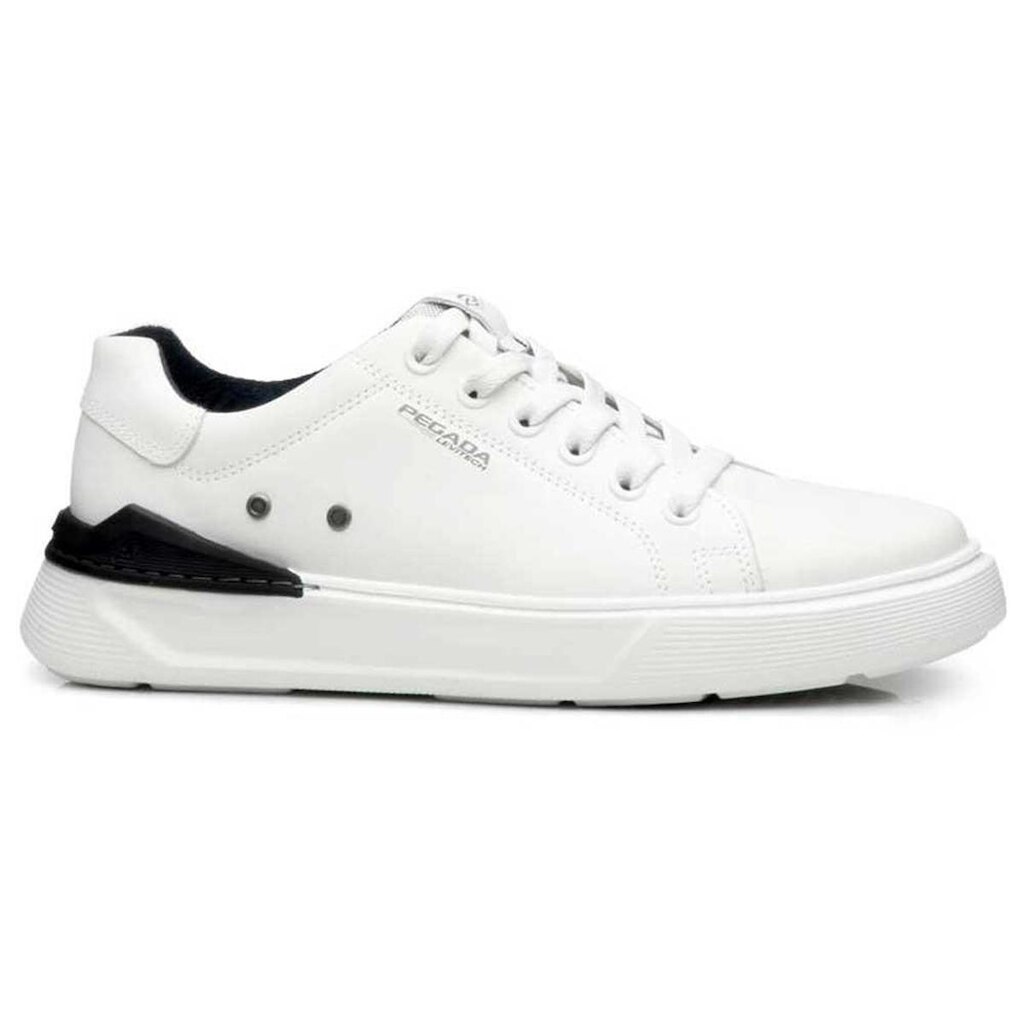 Sapatênis Masculino Levi Couro Soft Branco Pegada 110901-01