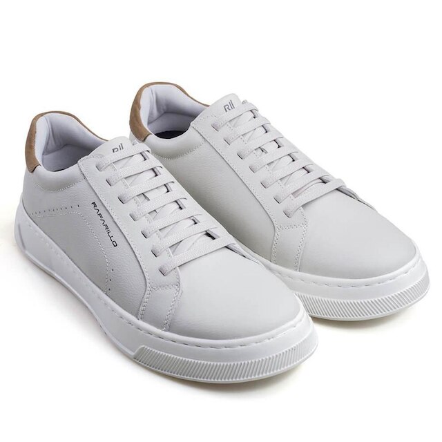 Sapatênis Masculino Max Light Couro Rafarillo com Cadarço