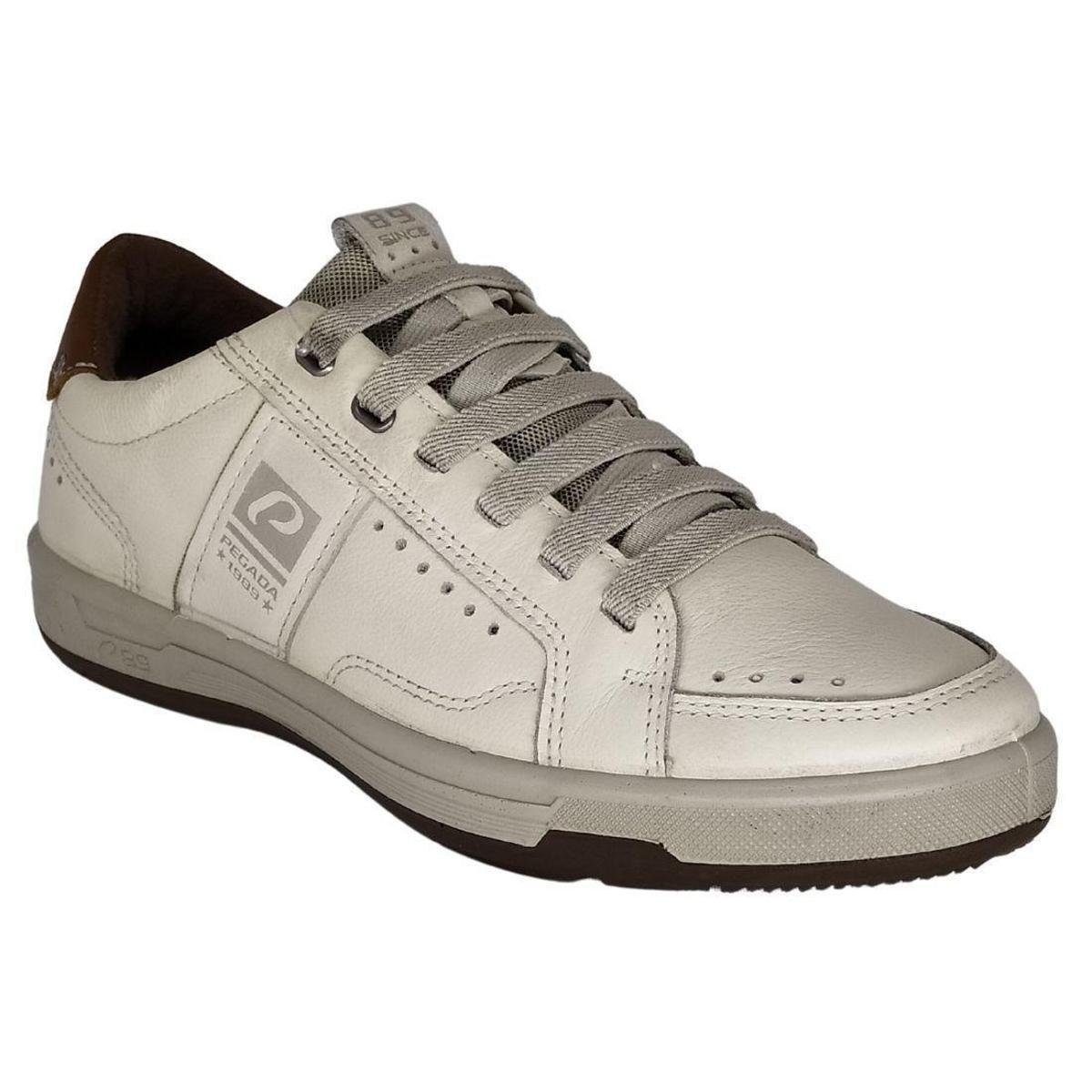 Sapatênis Masculino Pegada Cadarço de elástico - Branco | Netshoes