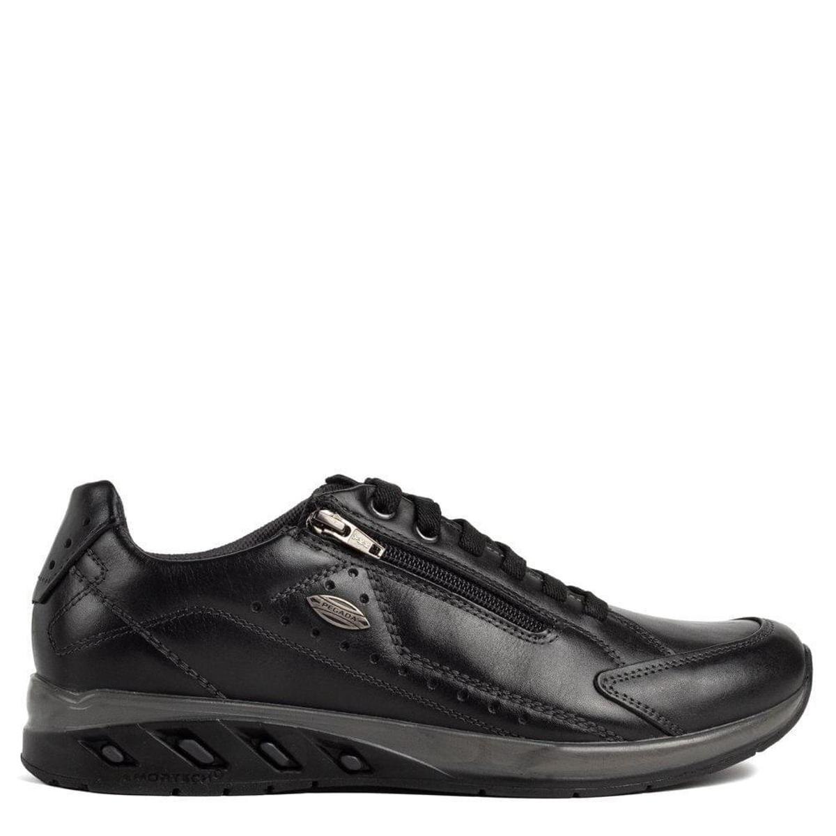 Sapatênis Masculino Pegada Casual Preto - Preto | Netshoes