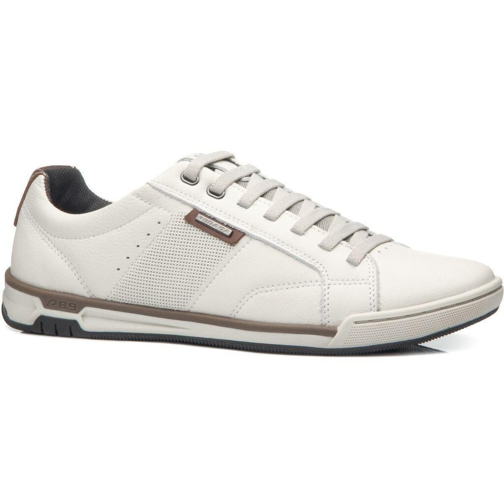 Sapatênis Masculino Pegada Couro Daily Off White