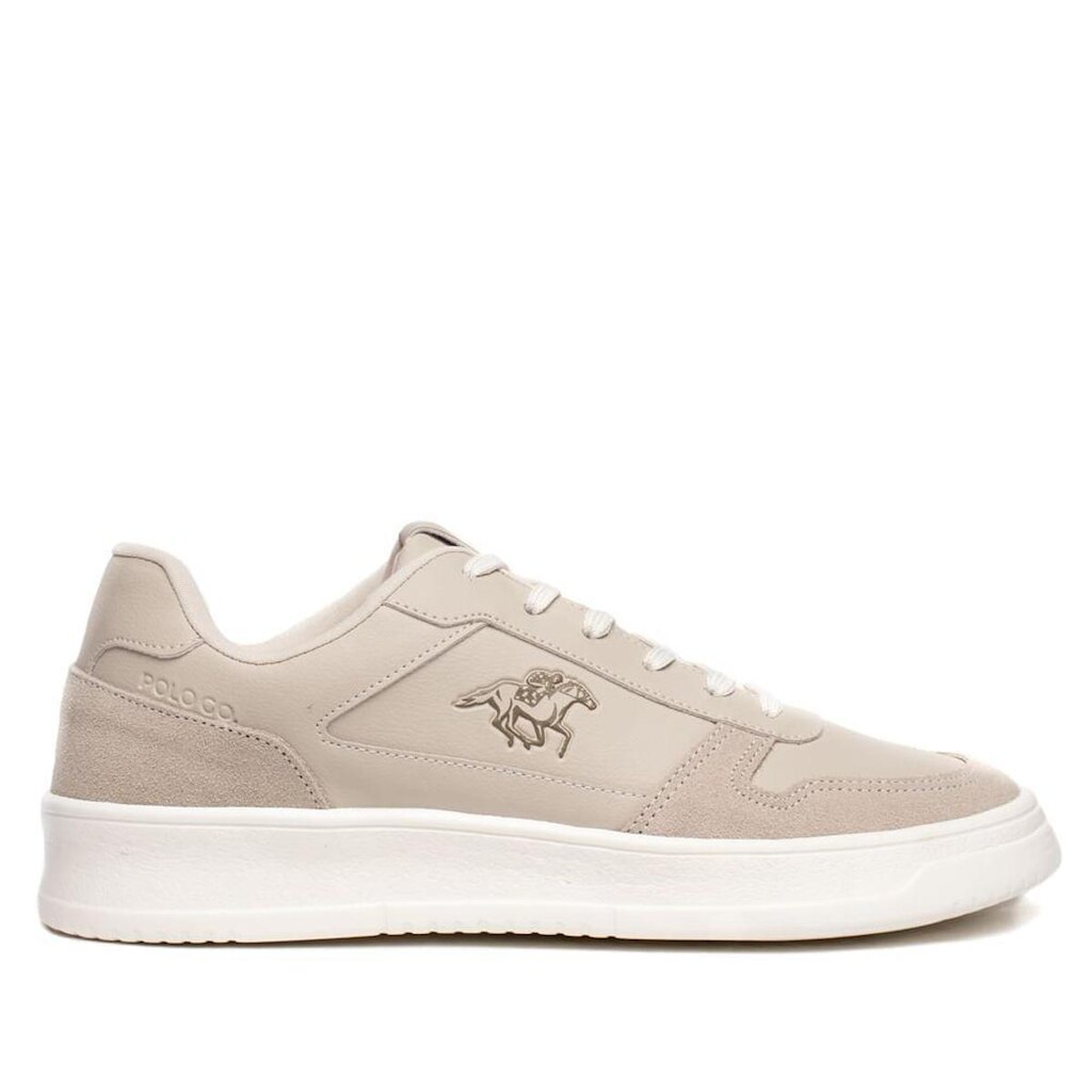 Sapatênis Masculino Polo Go Casual Bege/Cinza