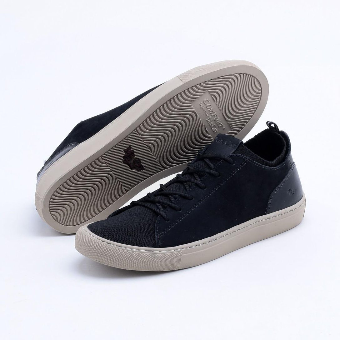 Sapatênis Mr. Cat Camurça Masculino Preto Netshoes