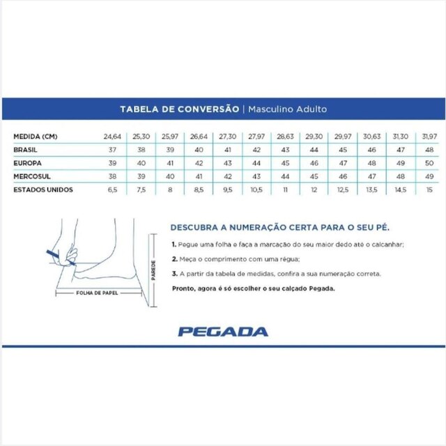 Sapatenis Pegada 172005 Masculino