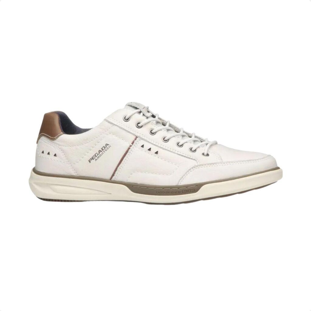 Sapatênis Pegada Casual em Couro 112504-01 Masculino Branco