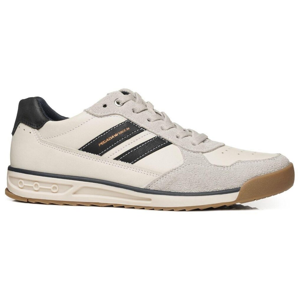 Sapatênis Pegada Casual em Couro 112504-07 Masculino Creme