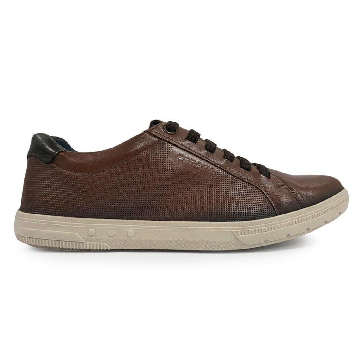 Sapatênis Pegada Elástico Masculino Em Couro Original 115961 Menor preço em Sapatênis Pegada Elástico Masculino Em Couro Original 115961