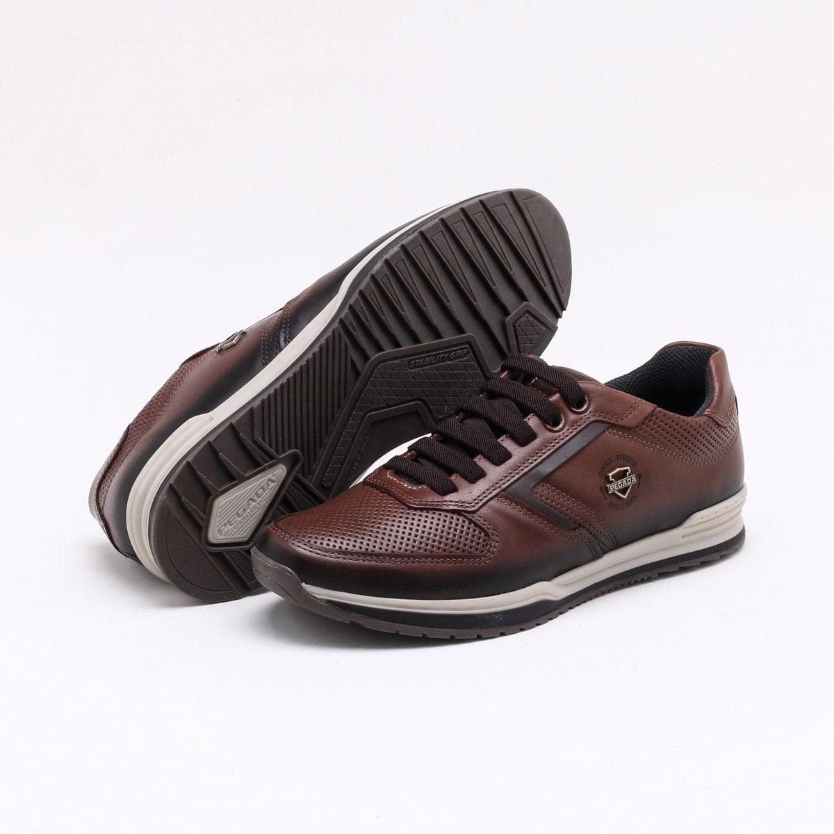 Sapatênis Pegada Joghertz Masculino - Marrom | Netshoes