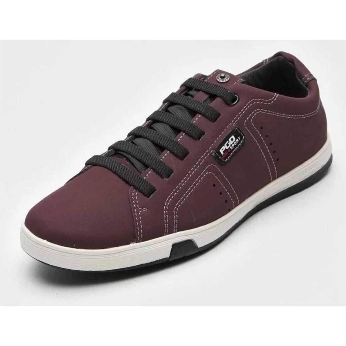 Sapatênis Pegada Masc. Microfibra Nob. \u200bCarmenere 170415-05 - Bordô |  Netshoes