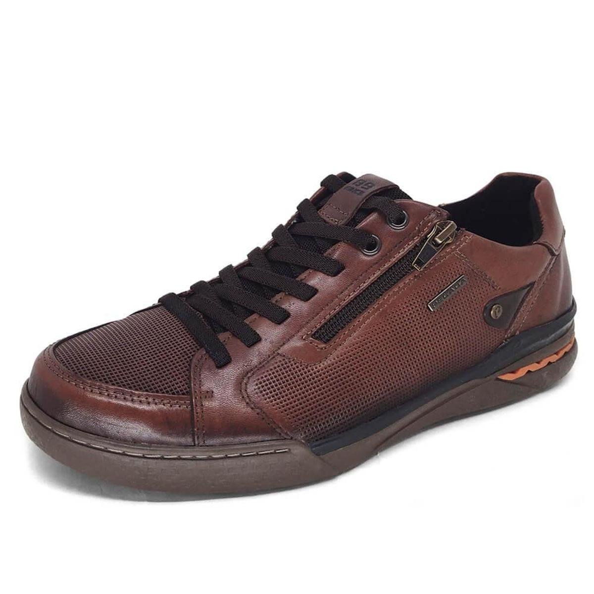 Sapatênis Pegada Masculino Couro 119904 Menor preço em Sapatênis Pegada Masculino Couro 119904