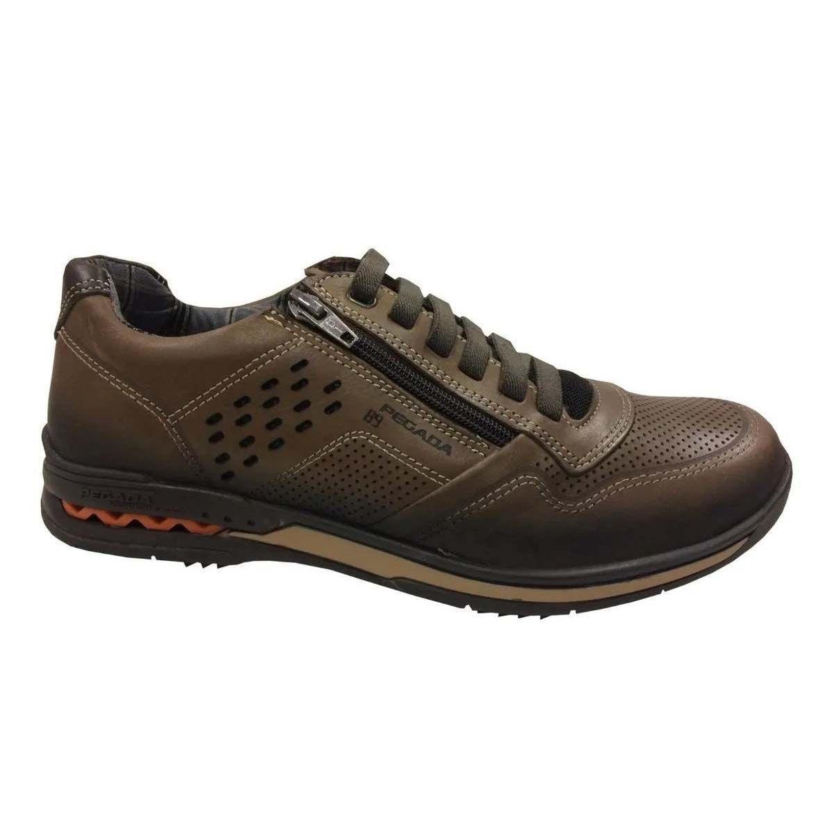 Sapatênis Pegada Masculino - Marrom | Netshoes