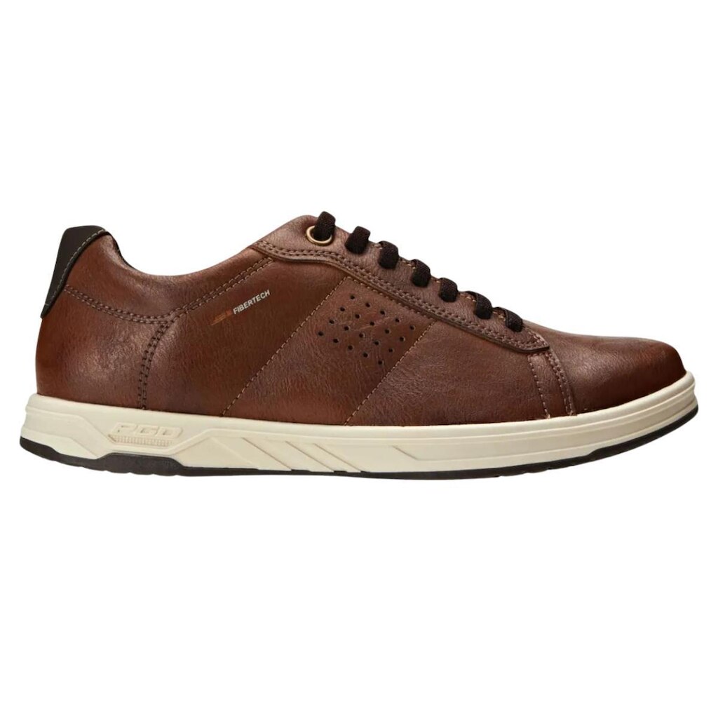 Sapatênis Pegada Microfibra 172003 Masculino Marrom