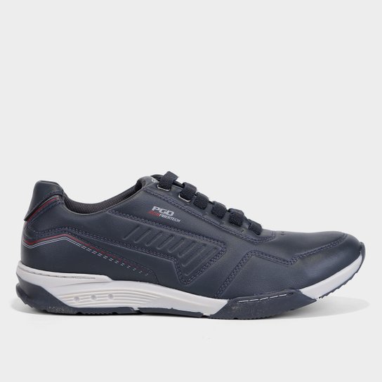 Sapatênis Pegada Microfibra Masculino - Marinho Menor preço em Sapatênis Pegada Microfibra Masculino - Marinho