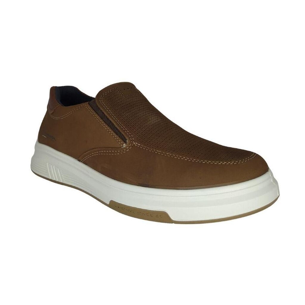 Sapatênis Pegada Slip On Couro