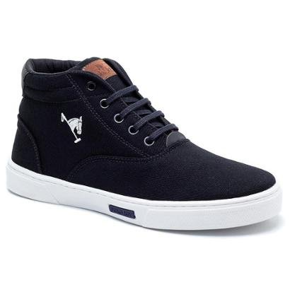Sapatênis Polo Joy Cano Médio Masculino - Preto | Netshoes