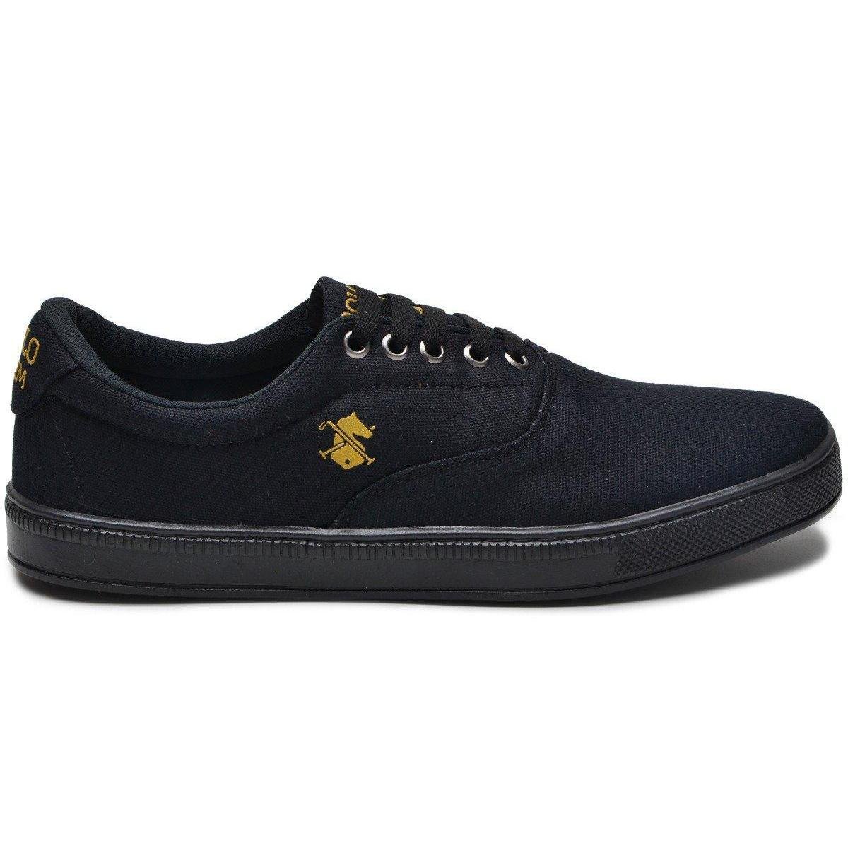 Sapatênis Polo Slim Masculino - Preto | Netshoes