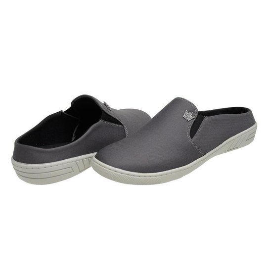 Sapatenis Slip On Iate Sapatilha sapato confort tenis slip mule confort - Cinza Menor preço em Sapatenis Slip On Iate Sapatilha sapato confort tenis slip mule confort - Cinza
