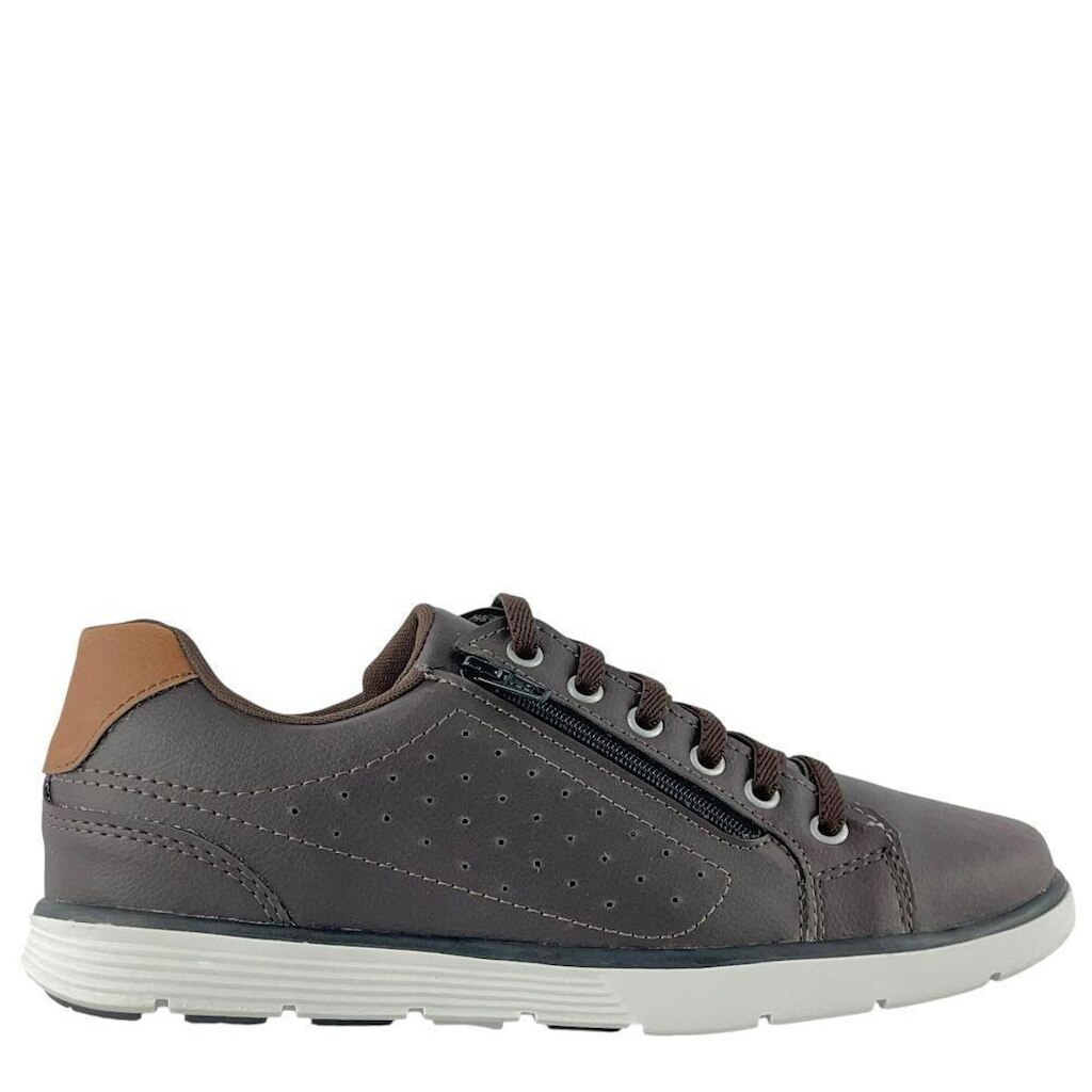 Sapatênis Starfox Masculino Conhaque Preto Azul 601E