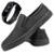 Sapatênis Tênis Masculino Casual Yate SlipOn Com Relógio - Preto