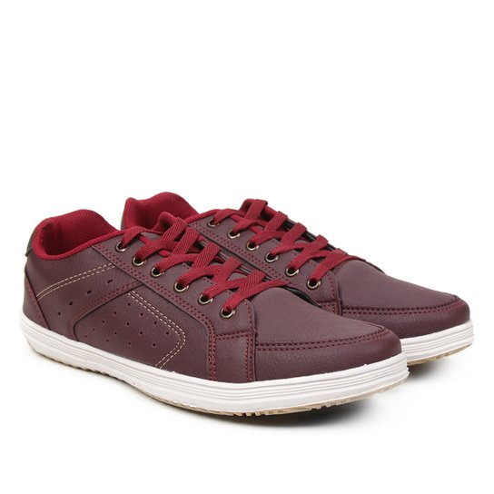 Sapatênis Walkabout Básico Masculino - Bordô Menor preço em Sapatênis Walkabout Básico Masculino - Bordô