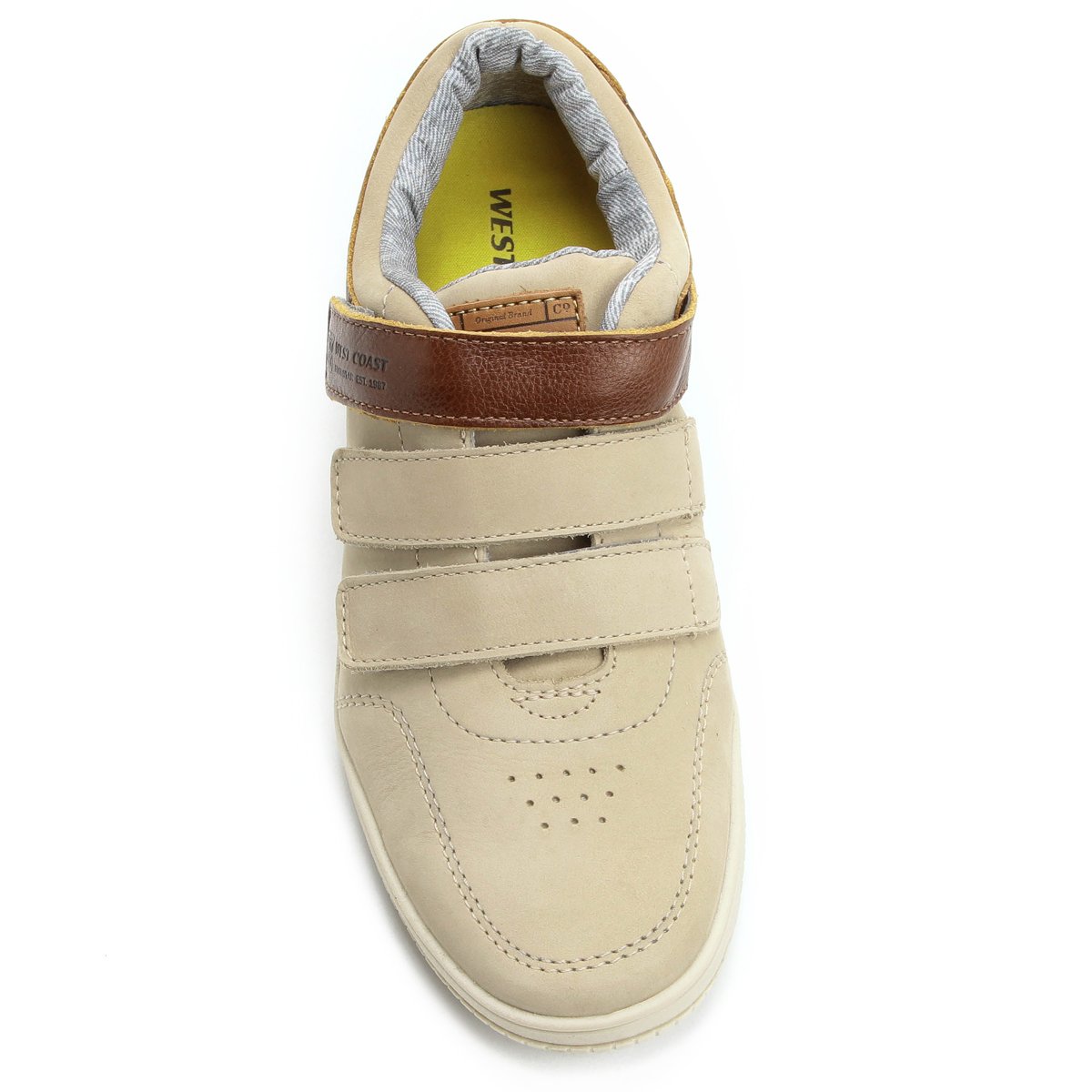 sapatenis west coast masculino com velcro