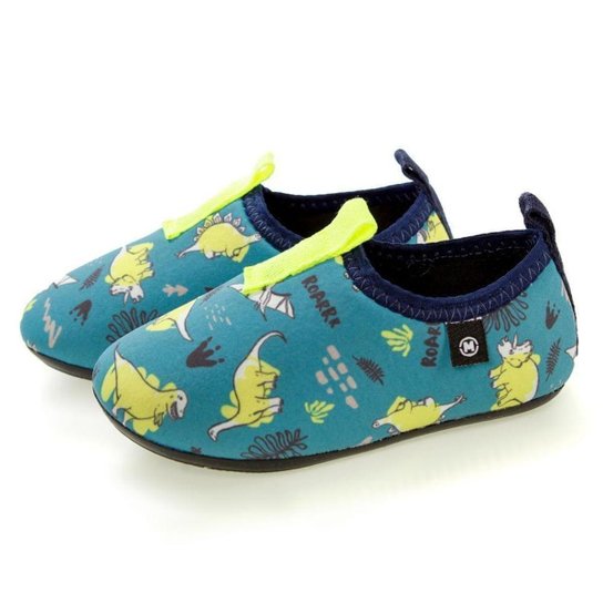 Sapatilha Antiderrapante Dinossauros Molekinho Infantil - Verde