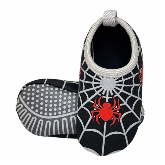 Sapatilha Antiderrapante Infantil Aranha Meia, Magicc S107 - Estampado Menor preço em Sapatilha Antiderrapante Infantil Aranha Meia, Magicc S107 - Estampado