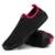 Sapatilha Aquática Feminina Leve Confortável Antiderrapante Resistente - Preto+Pink