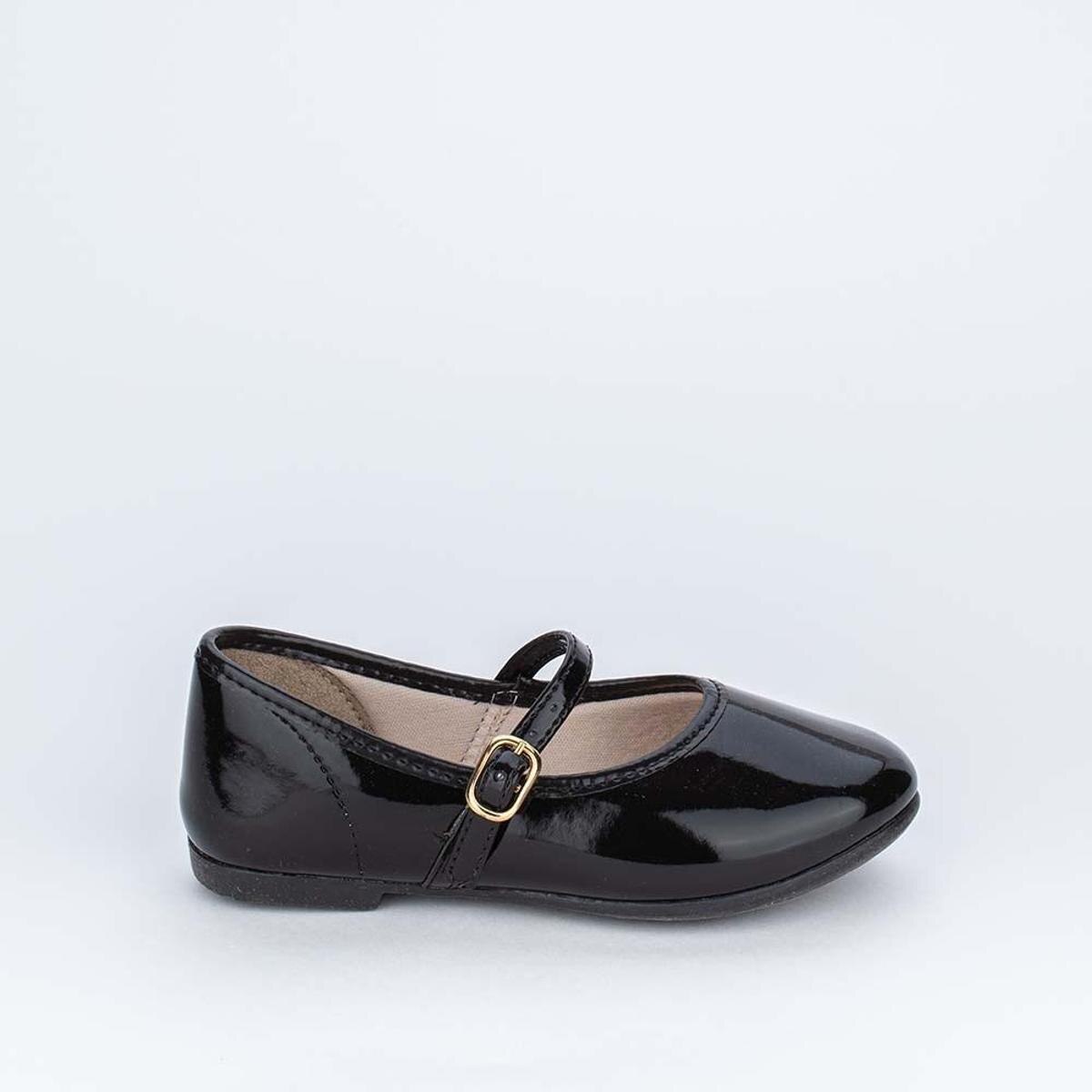 Sapatilha Básica para Menina Primeiros Passos Kid - Preto | Netshoes