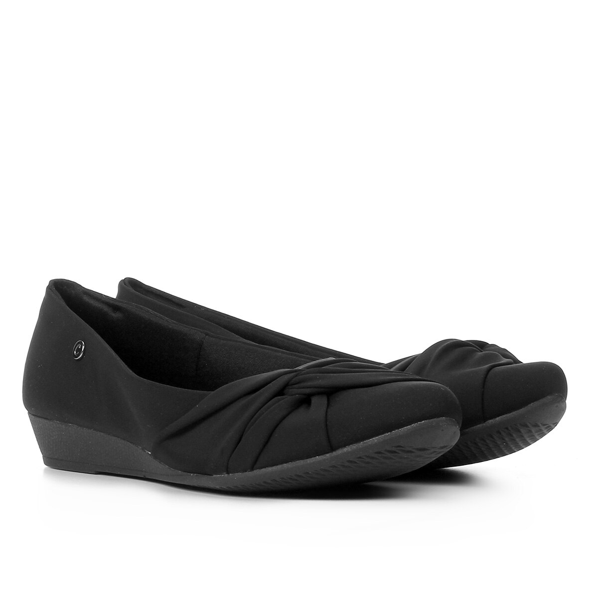 Sapatilha Campesi Anabela Nó Feminina - Preto | Netshoes