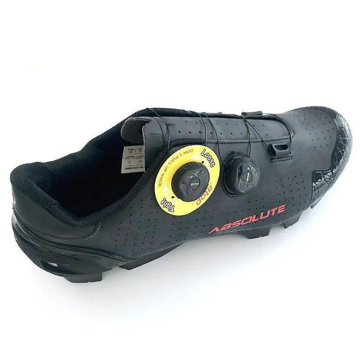 SAPATILHA CICLISMO MTB ABSOLUTE PRIME PRETO Menor preço em SAPATILHA CICLISMO MTB ABSOLUTE PRIME PRETO