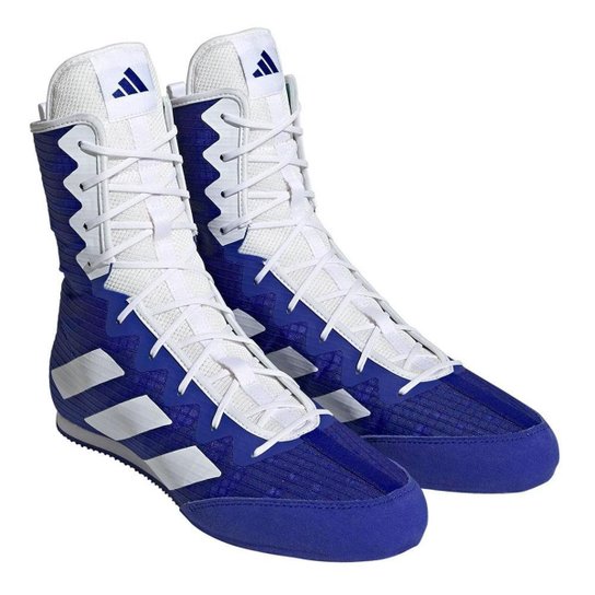 Sapatilha de Boxe adidas HOG 4 BOOTS HP9612 Azul/Branco - Azul+Branco Menor preço em Sapatilha de Boxe adidas HOG 4 BOOTS HP9612 Azul/Branco - Azul+Branco