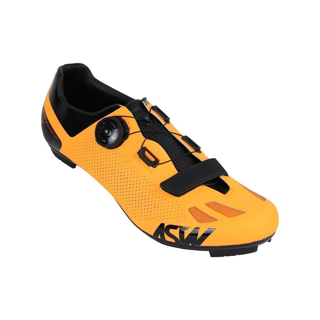 SAPATILHA DE CICLISMO ASW RUBY ROAD LARANJA/PRETO - 40